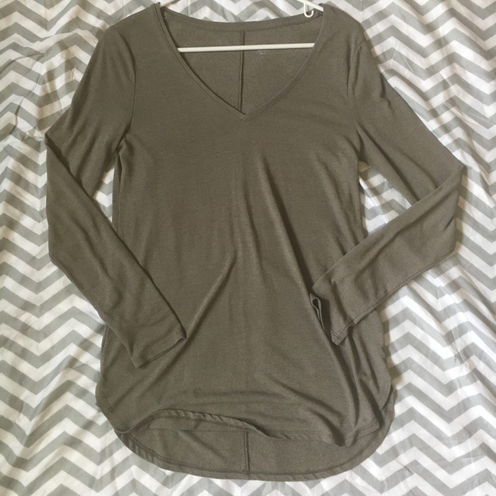Tan v neck